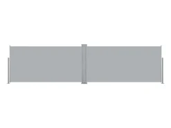 Toldo lateral retrátil/tela de privacidade para pátio jardim terraço varanda 160 x 600 cm cinza 02_0007100