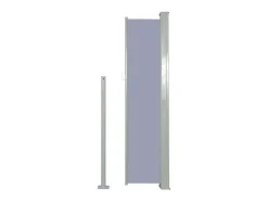 Toldo lateral retrátil/tela de privacidade para pátio jardim terraço varanda 140 x 300 cm cinza 02_0007089