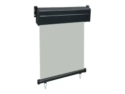 Toldo lateral retrátil/tela de privacidade para pátio jardim terraço varanda 60 x 250 cm cinza 02_0007034