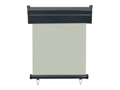 Toldo lateral retrátil/tela de privacidade para pátio jardim terraço varanda 60 x 250 cm cinza 02_0007034
