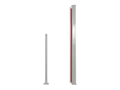 Toldo lateral retrátil/tela de privacidade para pátio jardim terraço varanda 140 x 300 cm vermelho 02_0007092