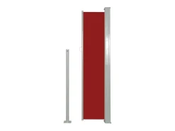 Toldo lateral retrátil/tela de privacidade para pátio jardim terraço varanda 140 x 300 cm vermelho 02_0007092