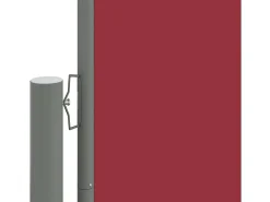 Toldo lateral retrátil/tela de privacidade para pátio jardim terraço varanda 200 x 1000 cm vermelho 02_0007470
