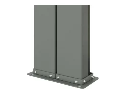 Toldo lateral retrátil/tela de privacidade para pátio jardim terraço varanda 200 x 1000 cm vermelho 02_0007470