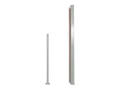 Toldo lateral retrátil/tela de privacidade para pátio jardim terraço varanda 160 x 300 cm marrom 02_0007275
