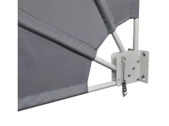 Toldo lateral retrátil/tela de privacidade para pátio jardim terraço varanda 210 x 210 cm cinza 02_0007060