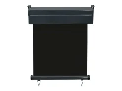 Toldo lateral retrátil/tela de privacidade para pátio jardim terraço varanda 60 x 250 cm preto 02_0007036