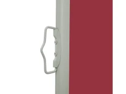 Toldo lateral retrátil/tela de privacidade para pátio jardim terraço varanda 120 x 500 cm vermelho 02_0007225