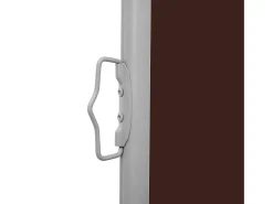 Toldo lateral retrátil/tela de privacidade para pátio jardim terraço varanda 600 x 160 cm marrom 02_0007386