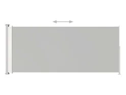 Toldo lateral retrátil/tela de privacidade para pátio jardim terraço varanda 180 x 500 cm creme 02_0007336