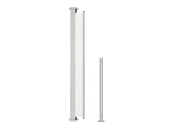 Toldo lateral retrátil/tela de privacidade para pátio jardim terraço varanda 180 x 500 cm creme 02_0007336