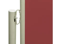 Toldo lateral retrátil/tela de privacidade para pátio jardim terraço varanda 200 x 600 cm vermelho 02_0007367