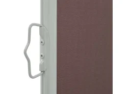 Toldo lateral retrátil/tela de privacidade para pátio jardim terraço varanda 100 x 300 cm marrom 02_0007185