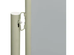 Toldo lateral retrátil/tela de privacidade para pátio jardim terraço varanda 200 x 600 cm cinza 02_0007365