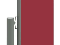Toldo lateral retrátil/tela de privacidade para pátio jardim terraço varanda vermelho 220 x 1000 cm 02_0007473