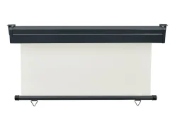Toldo lateral retrátil/tela de privacidade para pátio jardim terraço varanda 140 x 250 cm creme 02_0007010