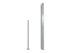 Toldo lateral retrátil/tela de privacidade para pátio jardim terraço varanda 160 x 500 cm cinza 02_0007095