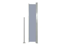 Toldo lateral retrátil/tela de privacidade para pátio jardim terraço varanda 160 x 500 cm cinza 02_0007095