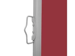 Toldo lateral retrátil/tela de privacidade para pátio jardim terraço varanda 160 x 600 cm vermelho 02_0007462