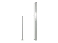 Toldo lateral retrátil/tela de privacidade para pátio jardim terraço varanda 140 x 300 cm branco-creme 02_0007087