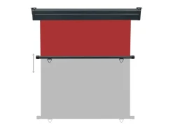 Toldo lateral retrátil/tela de privacidade para pátio jardim terraço varanda 170 x 250 cm vermelho 02_0007031