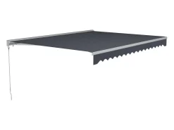 Toldo motorizado com semi-cofre - 3 x 2,5 m - antracite - COFANA