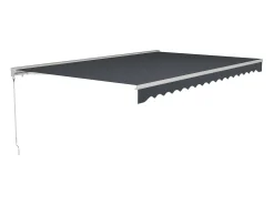 Toldo retrátil motorizado com semicaixa 5 x 3 m antracite COFANA