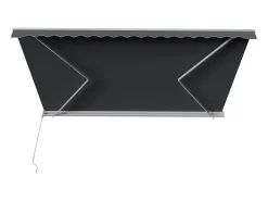 Toldo retrátil motorizado com semicaixa 5 x 3 m antracite COFANA