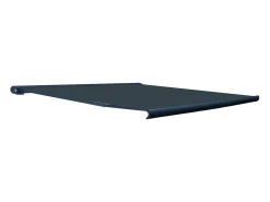Toldo retrátil motorizado com LEDs e caixa integral 4x3,5 m lona acrílico antracite GALAXA