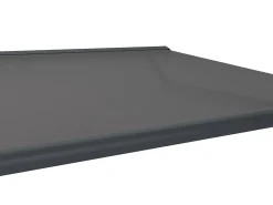 Toldo retrátil motorizado com LEDs e caixa integral 4x3,5 m lona acrílico antracite GALAXA