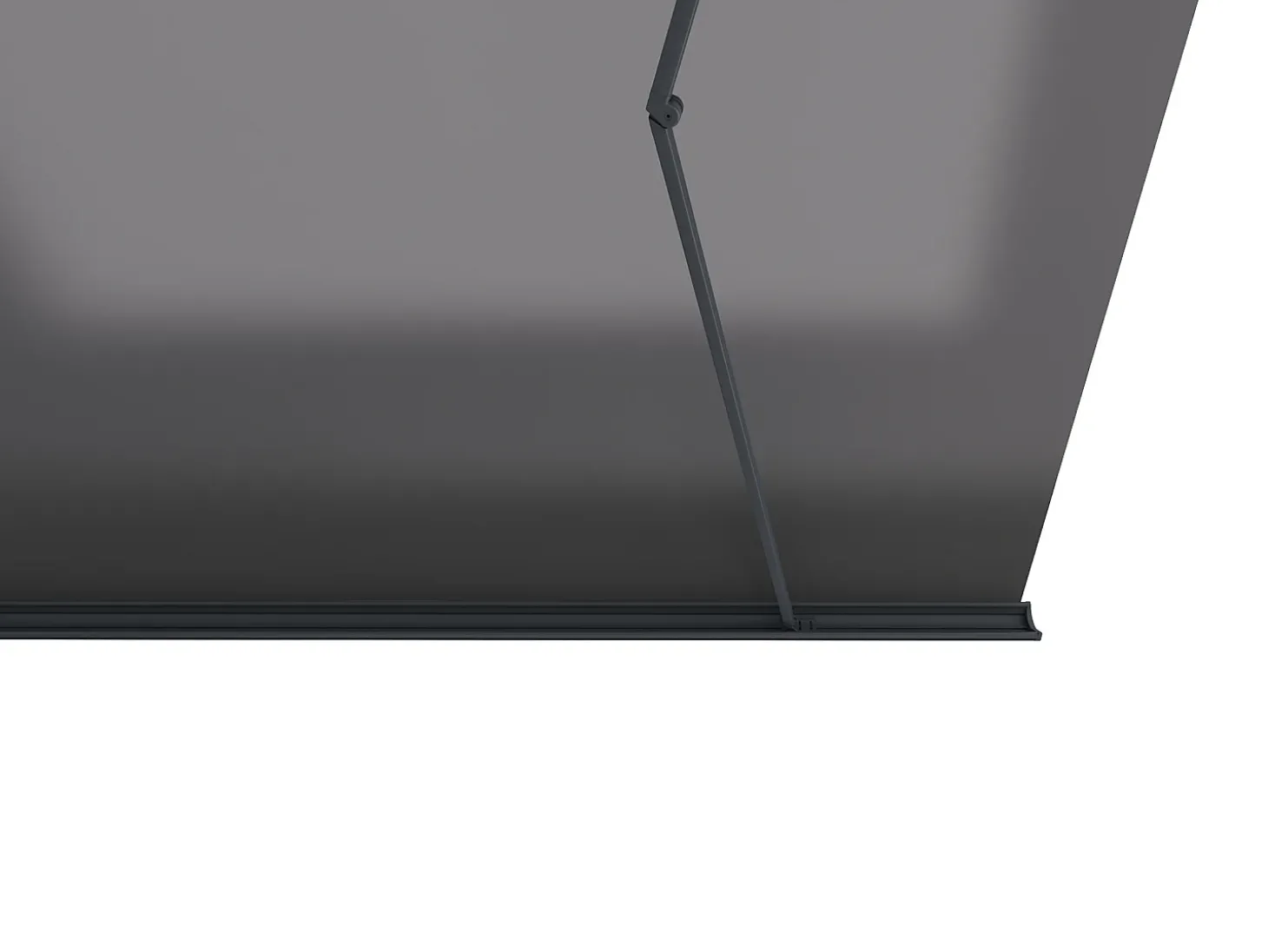 Toldo retrátil motorizado com caixa integral 5 x 3 m antracite CONSTELA