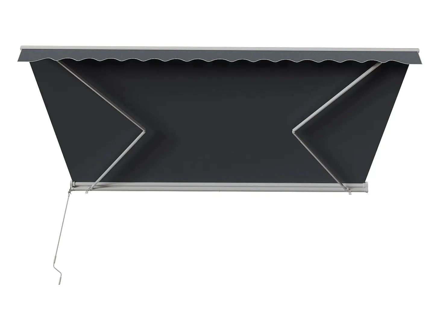 Toldo retrátil motorizado com semicaixa 4 x 3 m antracite COFANA