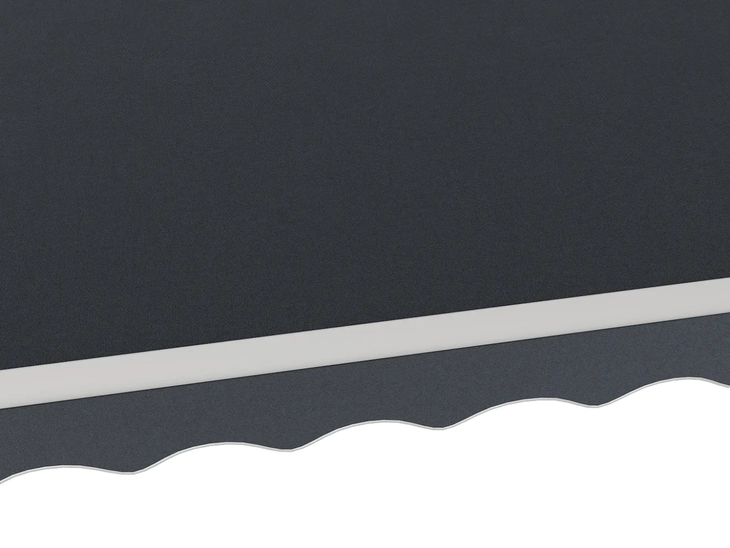 Toldo retrátil motorizado com semicaixa 4 x 3 m antracite COFANA