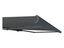 Toldo retrátil motorizado com LEDs com caixa e sensor de vento 5 x 3,5 m antracite - GALAXA
