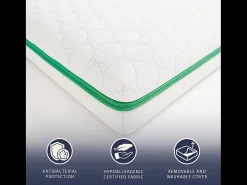 Topper casal 160 x 190 Memory Foam Breeze 9 zonas | Altura 5 cm | Feito na Itália