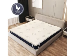 Topper de Látex Natural 160x200 | Bambu respirável, removível