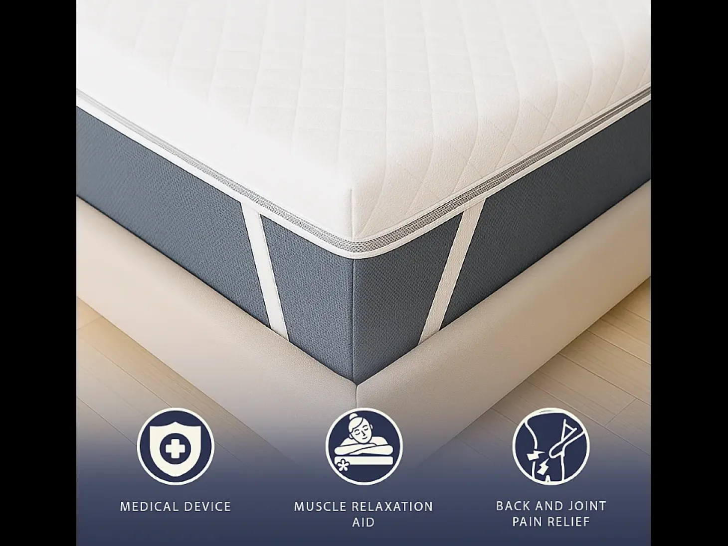 Topper 120x190 uma e meia | Memory 9 Zonas | 7 cm | Capa Removível | Made in Italy