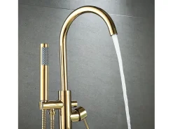 Torneira De Banheira De Chão Rea Lungo Gold