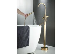 Torneira De Banheira De Chão Rea Lungo Gold