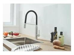 Torneira de cozinha com chuveiro GROHE Feel Quickfix cromado