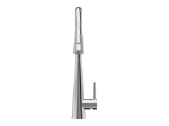 Torneira de cozinha com flexível extraível em aço inoxidável cromado - RONA
