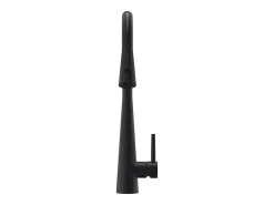 Torneira de cozinha com flexível extraível em aço inoxidável preto fosco - RONA