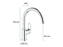 Torneira de cozinha GROHE Start Flow Quickfix Monocomando Misturador de Pia