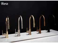 Torneira De Cozinha Rea Fresh Brush Gold