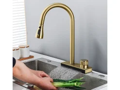 Torneira De Cozinha Rea Js-K112Bg Conor Brush Gold