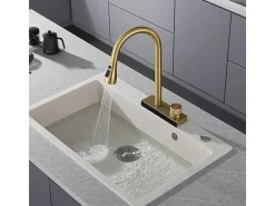 Torneira De Cozinha Rea Js-K112Bg Conor Brush Gold