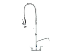 Torneira de Cozinha, SucceBuy Torneira de Parede Comercial - Com Pulverizador de Pré-Enxágue, 111.8 cm