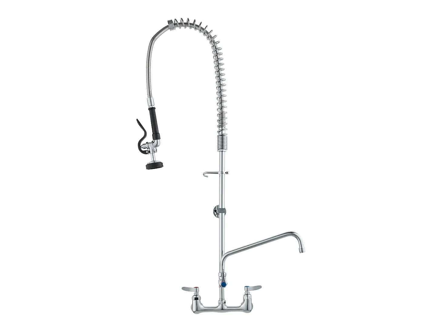 Torneira de Cozinha, SucceBuy Torneira de Parede Comercial - Com Pulverizador de Pré-Enxágue, 111.8 cm