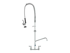 Torneira de Cozinha, SucceBuy Torneira de Pia de Cozinha Comercial de Parede com Pulverizador de Pré-enxaguamento, Altura de 120 cm