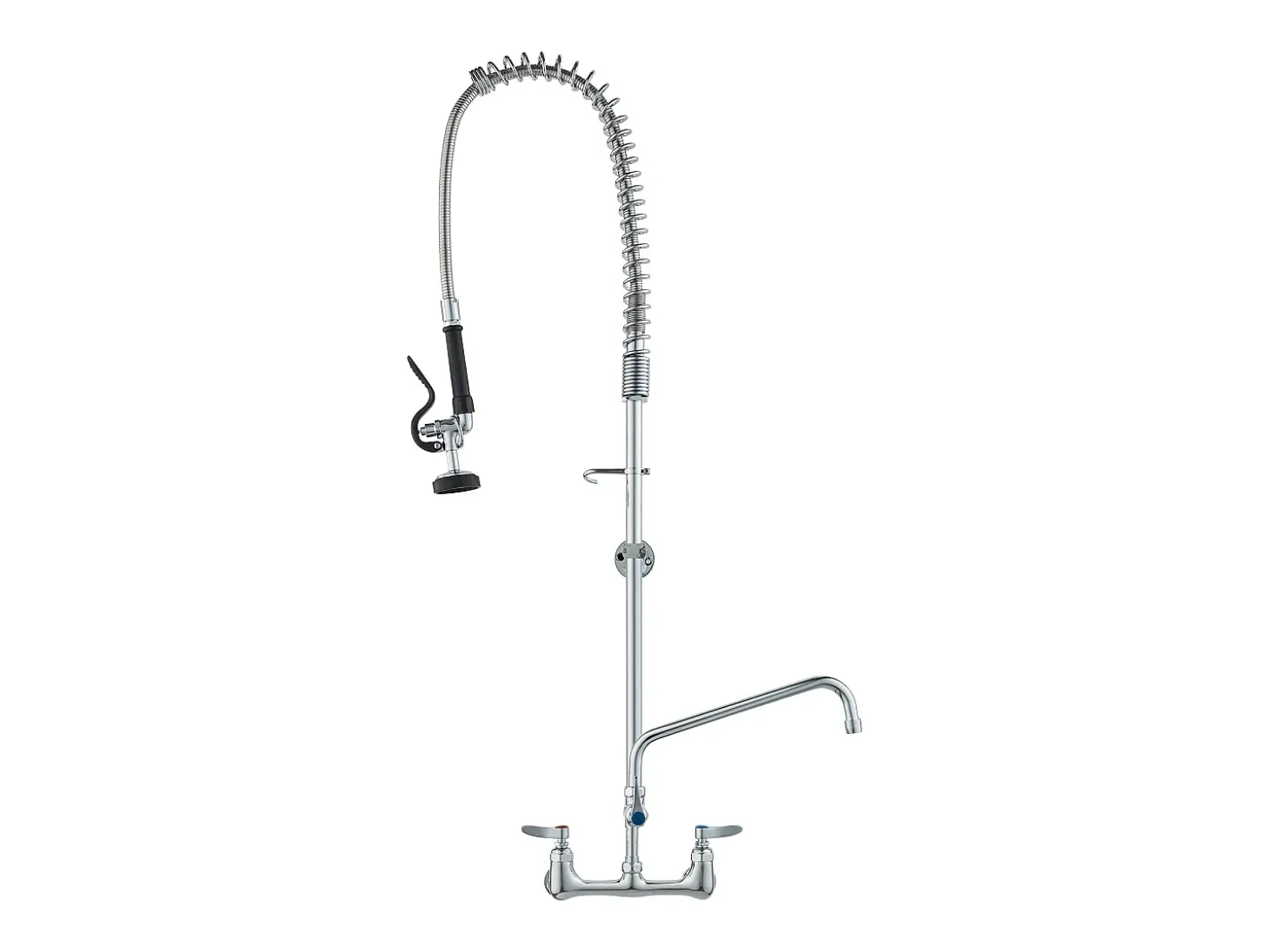 Torneira de Cozinha, SucceBuy Torneira de Pia de Cozinha Comercial de Parede com Pulverizador de Pré-enxaguamento, Altura de 120 cm